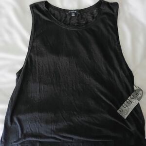 Zobha Black Sleeveless Crewneck Tank